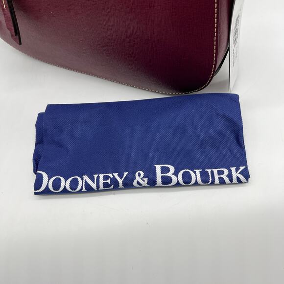Dooney & Bourke Saffiano Leather Small Kiley Crossbody Bags Cranberry - Picture 12 of 16